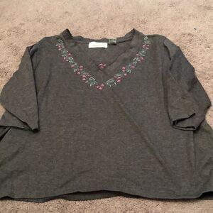 Extra Shenanigans gray pullover shirt